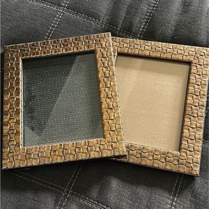 2 Bronze picture frames
